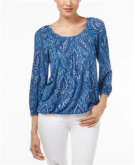 Michael Kors peasant blouse 2x